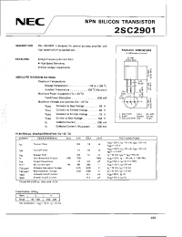 Datasheet 2SC2901 manufacturer NEC