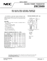 Datasheet 2SC3569 производства NEC