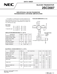 Datasheet 2SC3587 manufacturer NEC