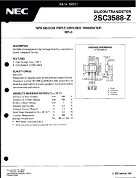 Datasheet 2SC3588 производства NEC