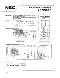 Datasheet 2SC3615 производства NEC