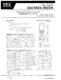 Datasheet 2SC3622 manufacturer NEC