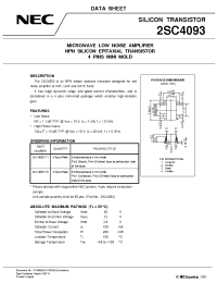 Datasheet 2SC4093-T1 manufacturer NEC