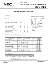 Datasheet 2SC4783 производства NEC