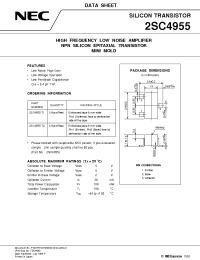 Datasheet 2SC4955-T2 manufacturer NEC