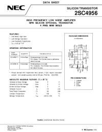 Datasheet 2SC4956 manufacturer NEC