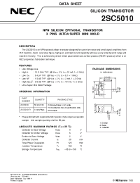 Datasheet 2SC5010-T1 manufacturer NEC