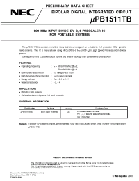 Datasheet 2SC5015 manufacturer NEC