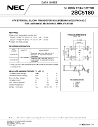 Datasheet 2SC5180 manufacturer NEC