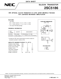 Datasheet 2SC5186-T1 производства NEC