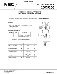 Datasheet 2SC5288-T1 manufacturer NEC