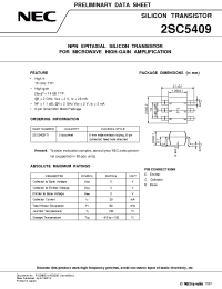 Datasheet 2SC5409-T1 производства NEC