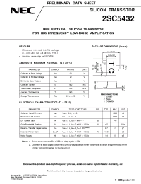 Datasheet 2SC5432 производства NEC