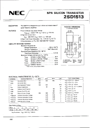 Datasheet 2SD1513 manufacturer NEC