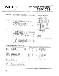 Datasheet 2SD1779 manufacturer NEC