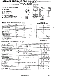 Datasheet 2SJ182L manufacturer NEC