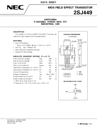 Datasheet 2SJ449 manufacturer NEC