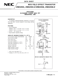 Datasheet 2SK2355-Z manufacturer NEC