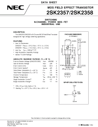 Datasheet 2SK2357 manufacturer NEC