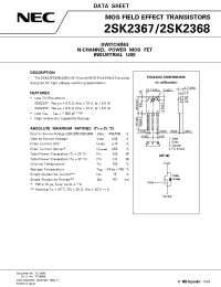 Datasheet 2SK2367 manufacturer NEC