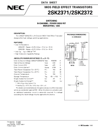 Datasheet 2SK2372 manufacturer NEC