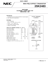 Datasheet 2SK2483 manufacturer NEC