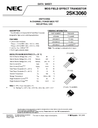 Datasheet 2SK3060-Z manufacturer NEC