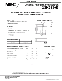 Datasheet 2SK3230B manufacturer NEC