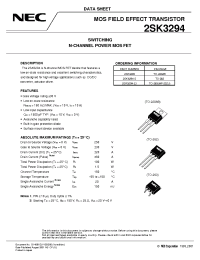 Datasheet 2SK3294-S manufacturer NEC