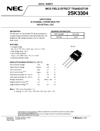 Datasheet 2SK3304 manufacturer NEC