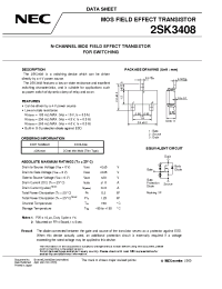Datasheet 2SK3408 manufacturer NEC
