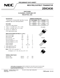 Datasheet 2SK3430-S manufacturer NEC