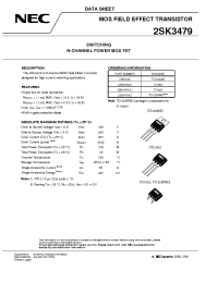 Datasheet 2SK3479 manufacturer NEC