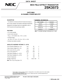 Datasheet 2SK3573-S производства NEC