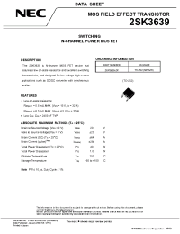 Datasheet 2SK3639-ZK manufacturer NEC