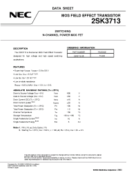 Datasheet 2SK3713 manufacturer NEC