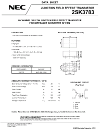Datasheet 2SK3783 производства NEC