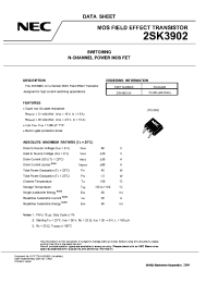 Datasheet 2SK3902 manufacturer NEC
