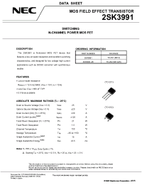 Datasheet 2SK3991-ZK manufacturer NEC