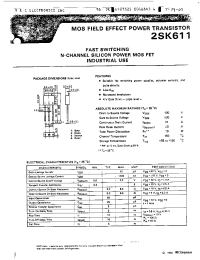 Datasheet 2SK611 manufacturer NEC