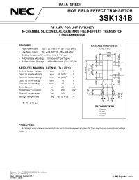 Datasheet 3SK134B производства NEC