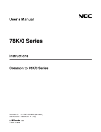 Datasheet 780001 производства NEC