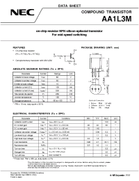 Datasheet AA1L3M manufacturer NEC