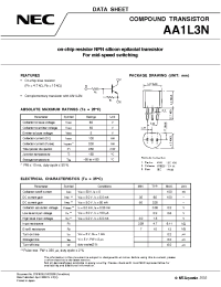 Datasheet AA1L3N manufacturer NEC