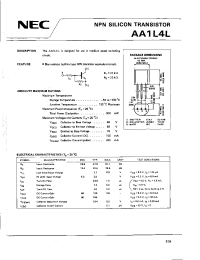 Datasheet AA1L4L manufacturer NEC