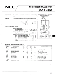 Datasheet AA1L4M manufacturer NEC