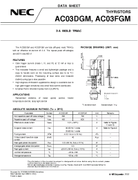 Datasheet AC03FGM manufacturer NEC