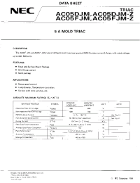 Datasheet AC05FJM-Z manufacturer NEC