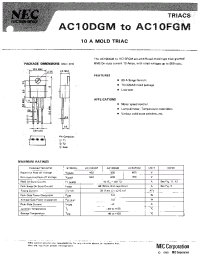 Datasheet AC10DGM manufacturer NEC