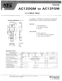 Datasheet AC12EGM производства NEC
